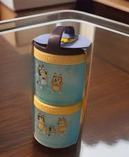 WHISKWARE Bluey Stackable Snack Containers Easy Twist N Lock, BPA Free, DW Safe