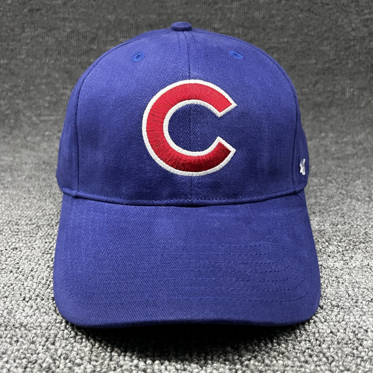 Chicago Cubs '47 Brand CLEAN UP Adjustable Baseball Cap Blue Red C Logo New