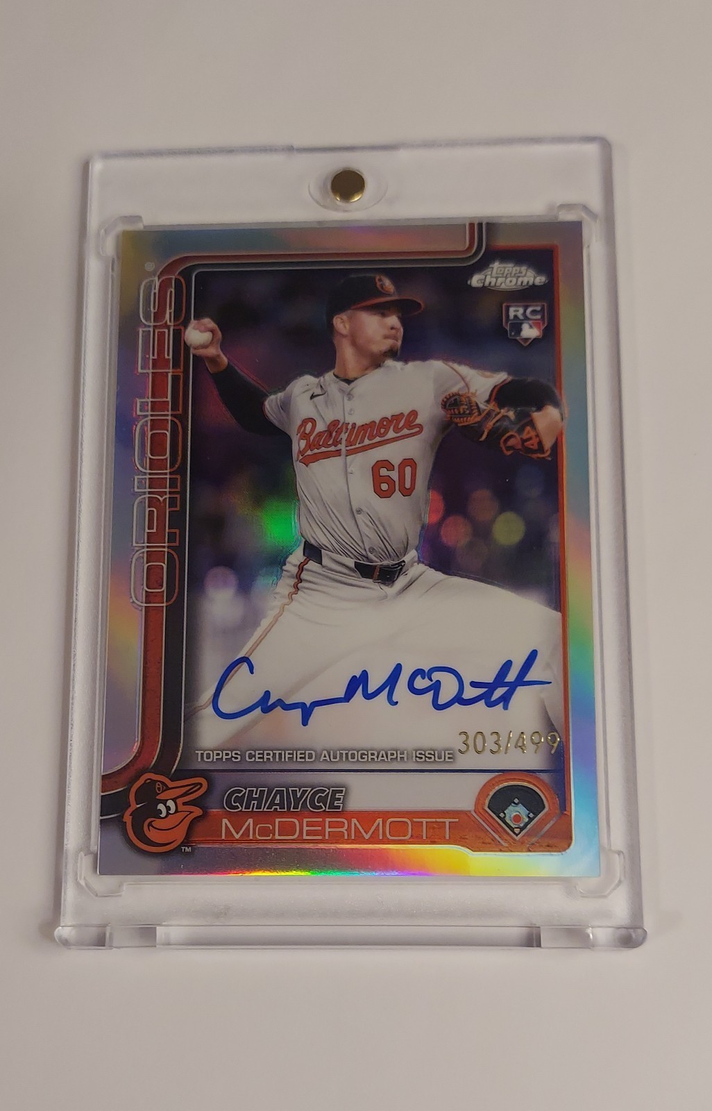 2025 Topps Chrome - Rookie Autographs Chayce McDermott #RA-CM Refractor /499...