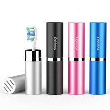 Aluminum Toothbrush Head Case,Metal Toothbrush Protector Cover with Ventilati...