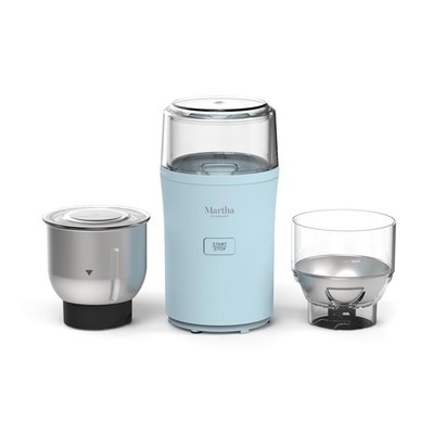 Martha Stewart Electric Coffee & Spice Grinder, Dual 2.5oz Removable Bowls, S...