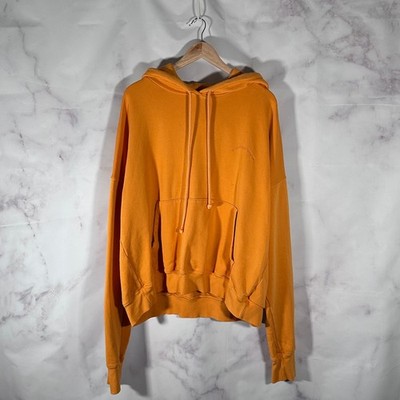 Siberia Hills Hoodie Orange Logo Sweatshirt Arc Size M Oversized USA Made