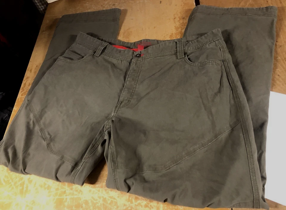 Pantalones Eastern Mountain Sports EMS Fencemender Clásicos Verde Oliva Para Hombre 40x32 Foto 2 de 4