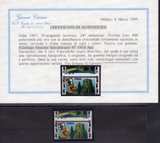 Tourist  97 Lire 800 Formia Variety Displaced Notching