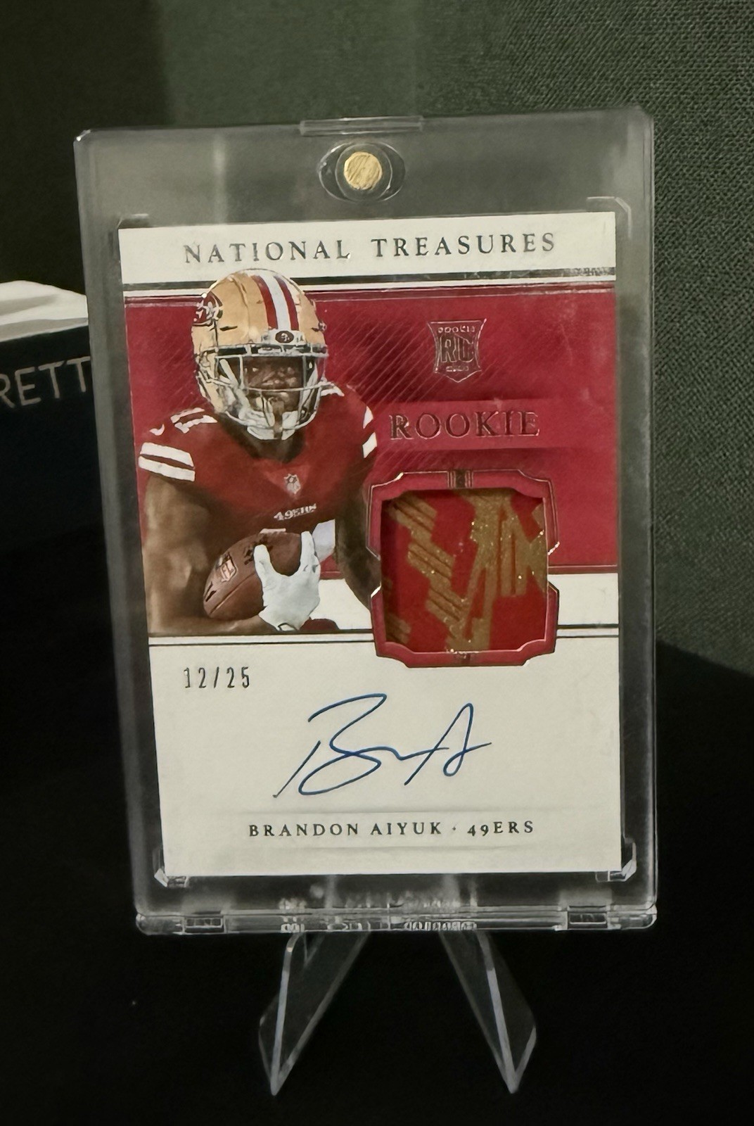 Brandon Aiyuk Panini National Treasures Rookie Gloves Signatures #BA Base