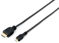Equip High Speed Hdmi Kabel Ethernet Hdmi Typ A->Microhdmi Typ D, 1,00 M