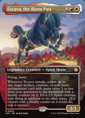 Excava, the Risen Past-Secrets Of Strixhaven Commander-Borderless-Regular-2-NM