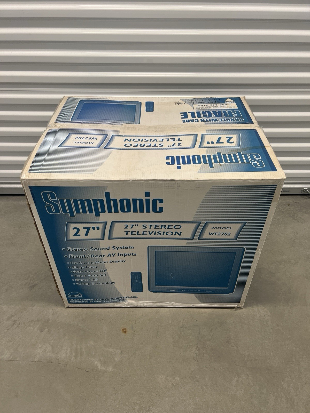 Symphonic WF2702 27” Composite Video & Stereo Sound CRT TV NEW IN BOX
