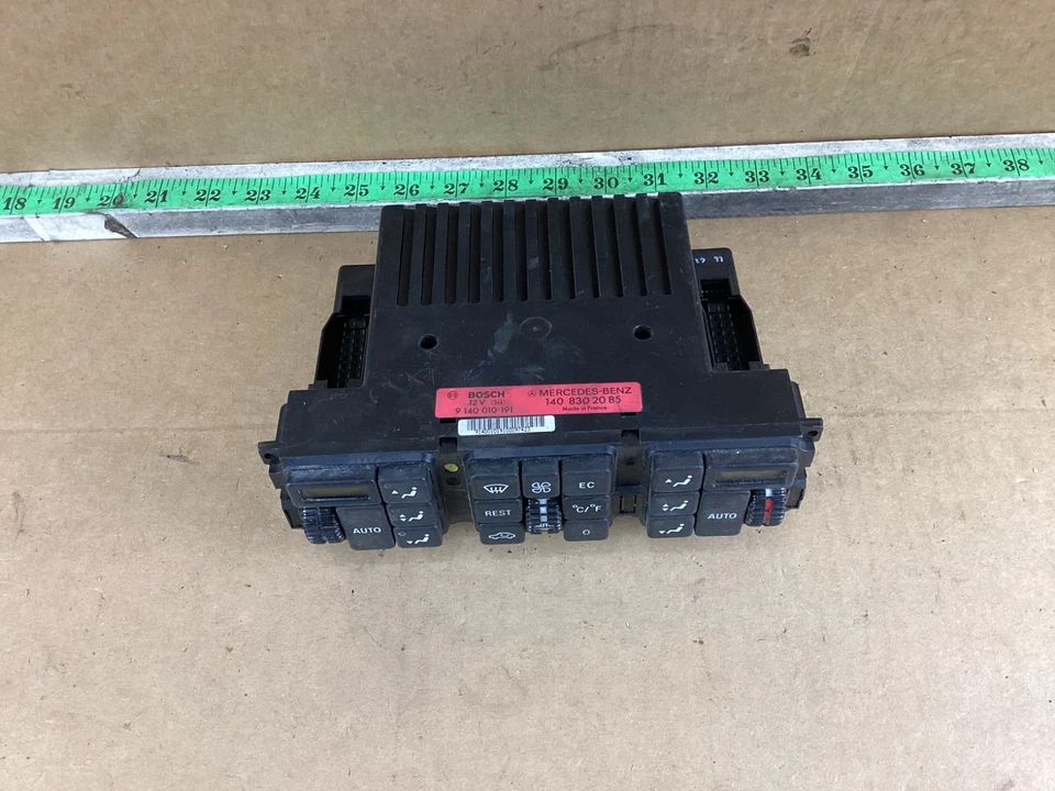 Mercedes-Benz W140 300SE 1992-1993 control de temperatura de aire acondicionado 1408302085 OEM Foto 2 de 4