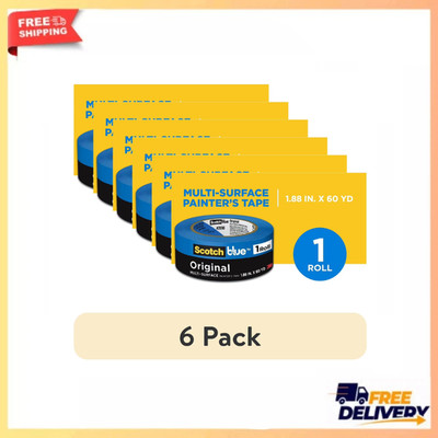 6pk ScotchBlue Original Painter's Tape 1.88in x 60 yd Multi-Surface Masking Tape
