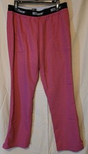 Grey's Anatomy Pants, Women's L Pink Scrub Pants, 4 Pockets Straight Leg. K