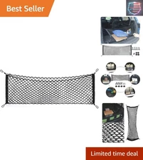 Heavy-Duty 35.4’’ x 15.7’’ Cargo Storage Net with Hooks - SUV/Truck Essentials