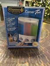 AVIVA DESIGN SERIES THE DISPENSER CORNER TRIO 3 BATH SHOWER LIQUID DISPENSER