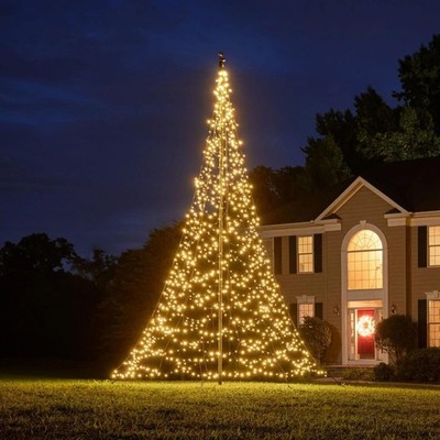 Fairybell LED Weihnachtsbaum BxH: 3,5x6m 1200 LED Leuchten Outdoor Warmweiß
