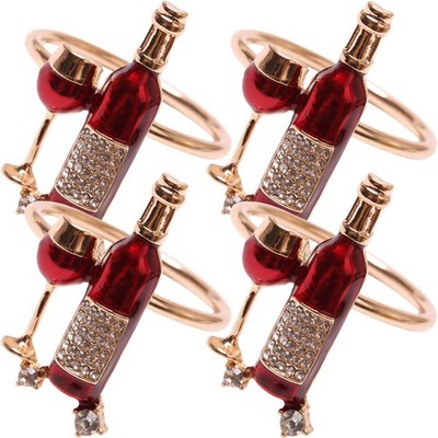  4 Pcs Zarter Serviettenring Serviettenschnalle Einzigartige Serviettenringe