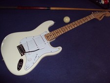 Scalloped new SQUIER Affinity Strat olympicwhite playing ala Yngwie,Ritchie&Co