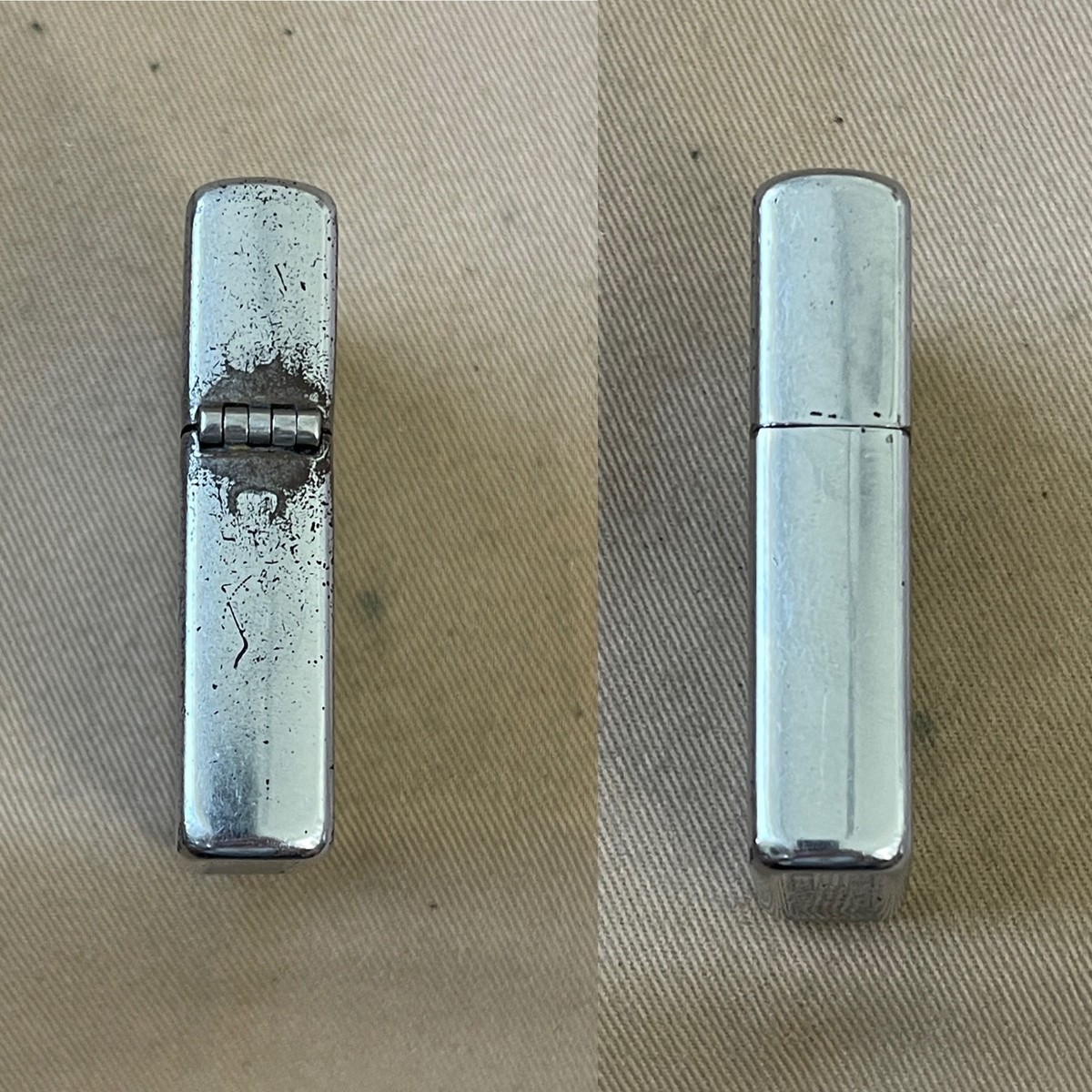 Vintage Rare Zippo 1949 Lighter — Engraved Name Signed on Back 