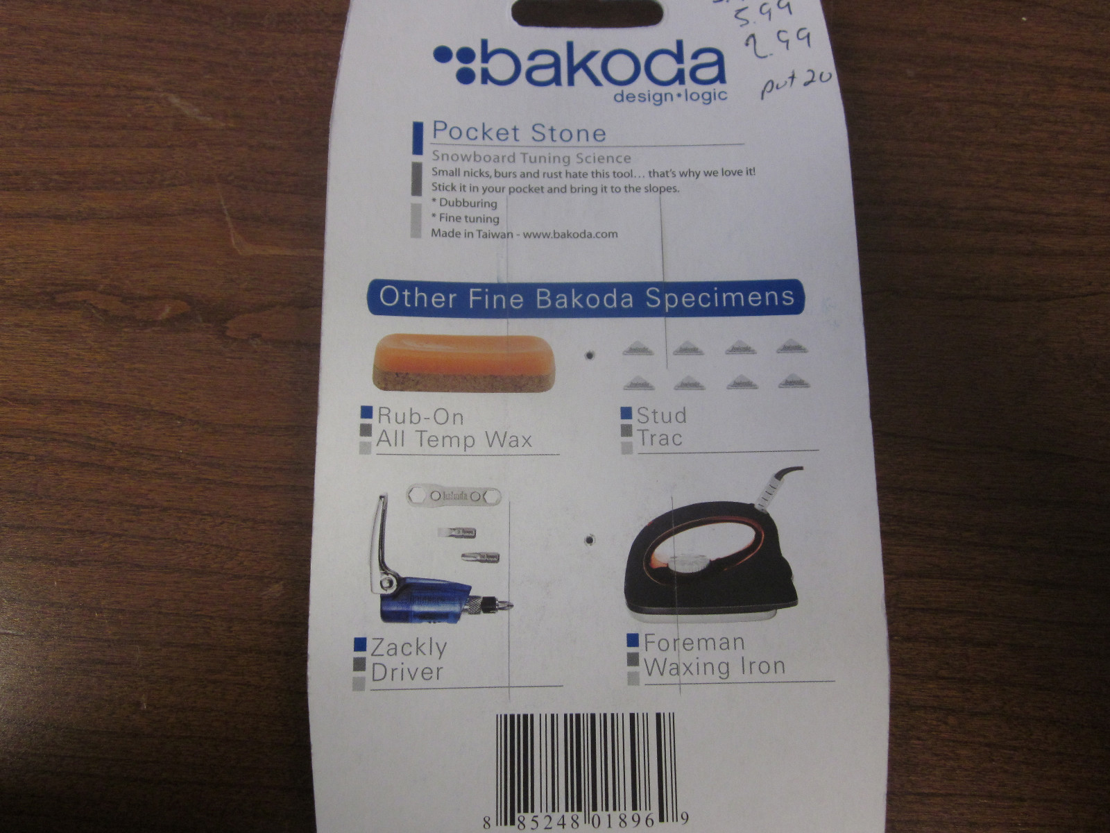 Bakoda Pocket Stone Snowboarding Tuning Science (NEW)