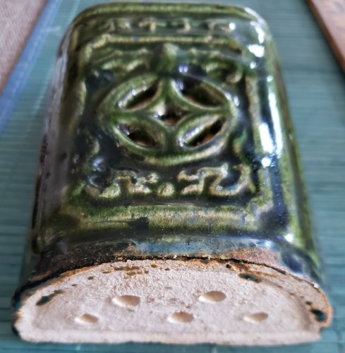 CHINESE 19TH CENTURY COIN BAT & DRAGON WALL POCKET CHOPSTICK HOLDER OR VASE - Picture 3 of 10