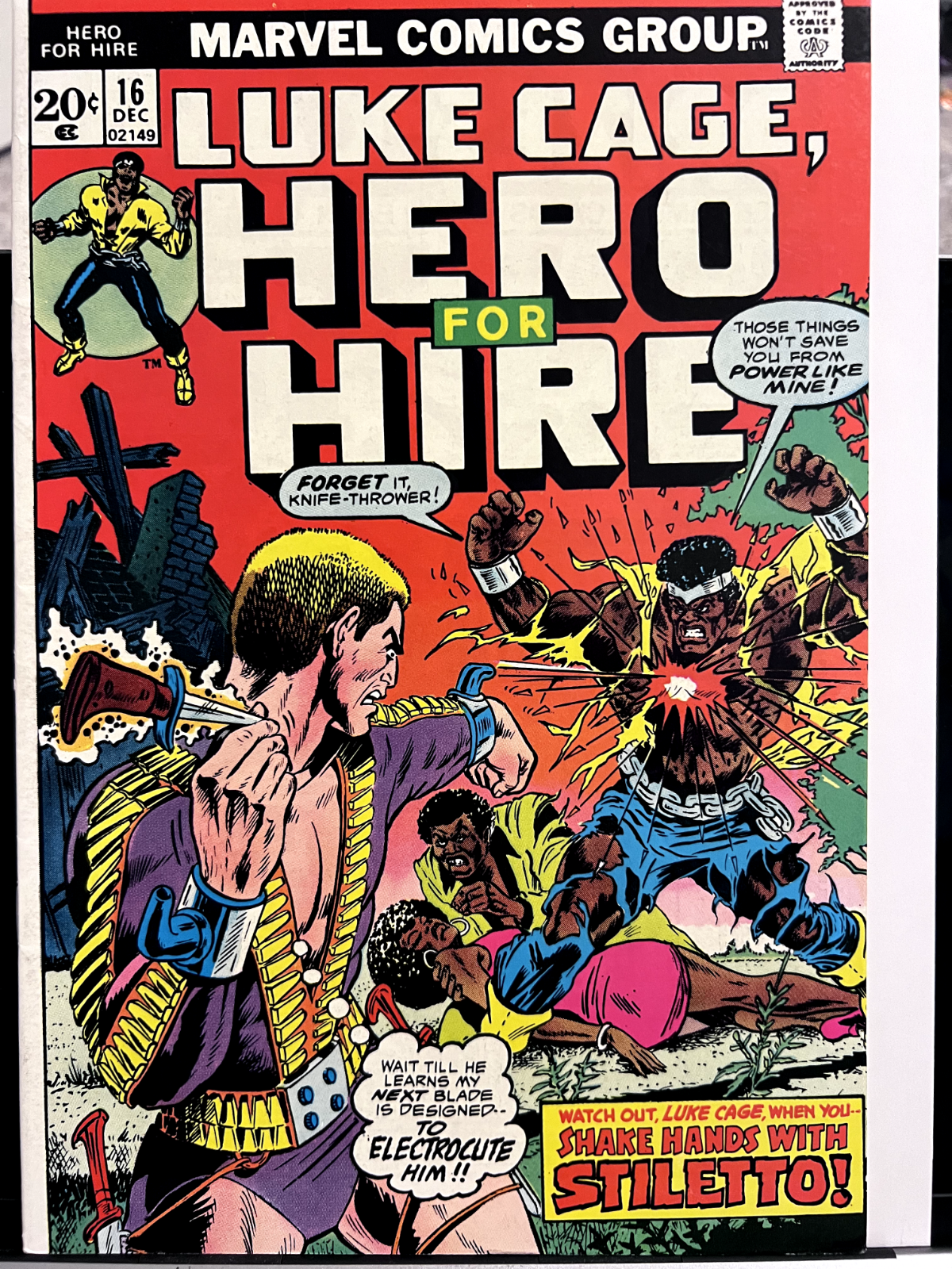 Luke Cage Hero For Hire #16 VF Shake Hands With Stiletto