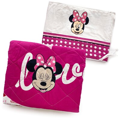 Kinderbettdecke Minnie mit Schirm Winterdaunen Disney Bett