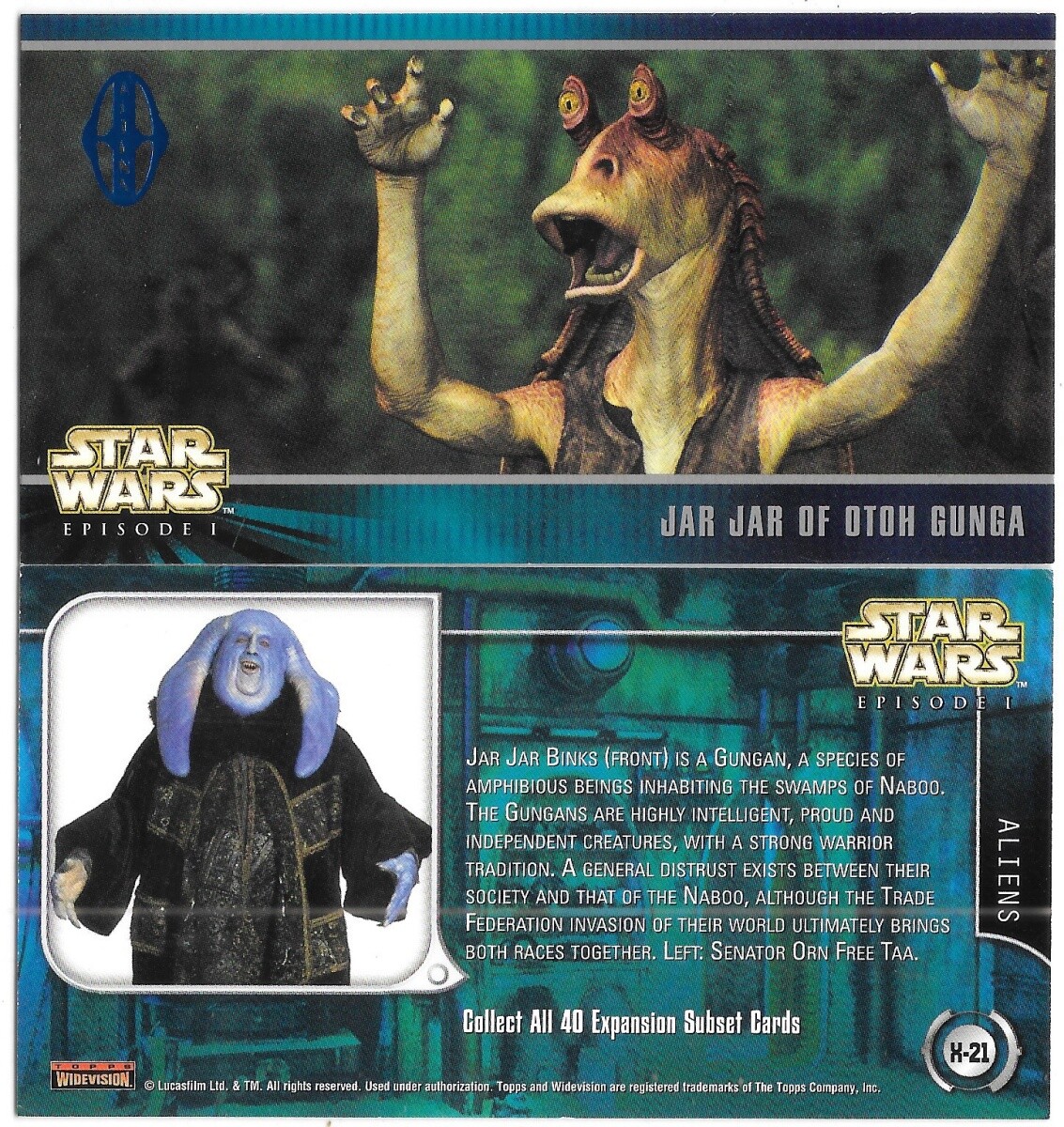 Star Wars Episode I Widevision Expansion Subset Cards Topps 1999 YOU CHOOSE CARD - Picture 20 of 38