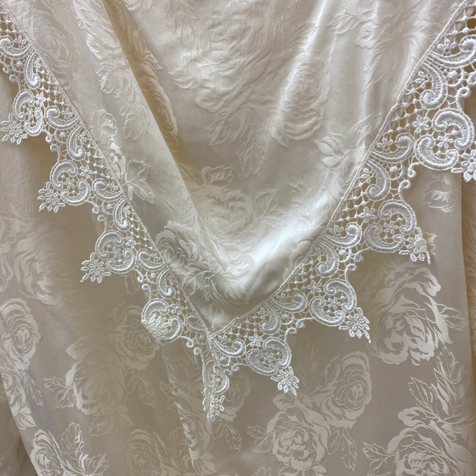 Vestido vintage DEADSTOCK McClintock 2 piezas estilo Bridgerton 100 % SEDA encaje acampanado Foto 2 de 4