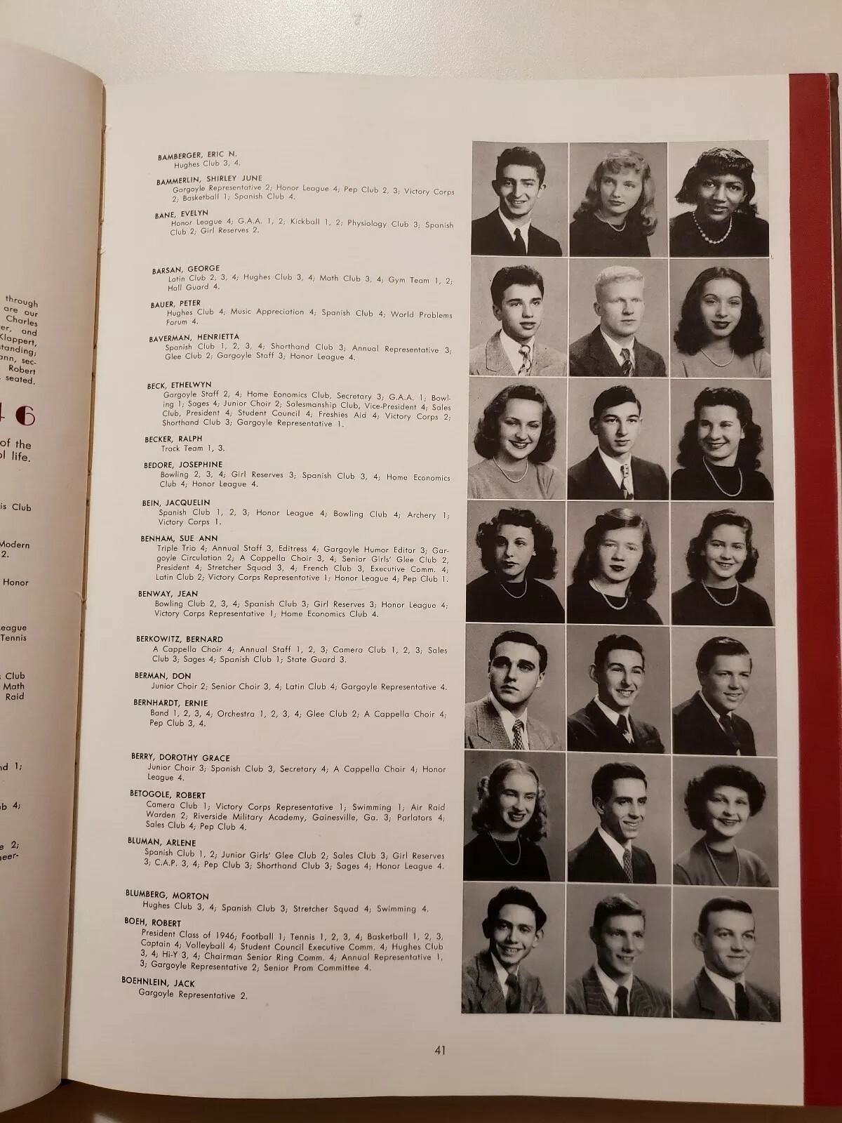 1946 Hughes High School Yearbook,Cincinnati,Ohio, Advertising eBay