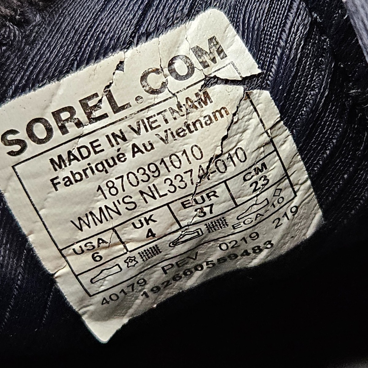 Sorel Kinetic Sneak Womens Shoes Size 6 Black Hook & Loop Athletic