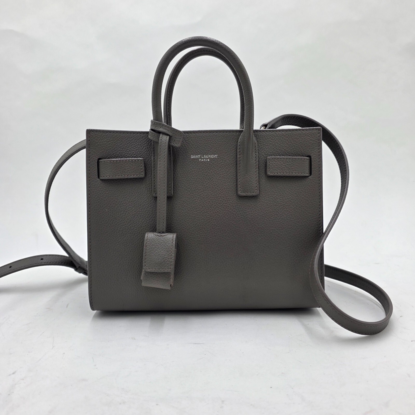Saint Laurent Sac De Jour Nebbia Neonato Pelle di Vitello Grana (U
