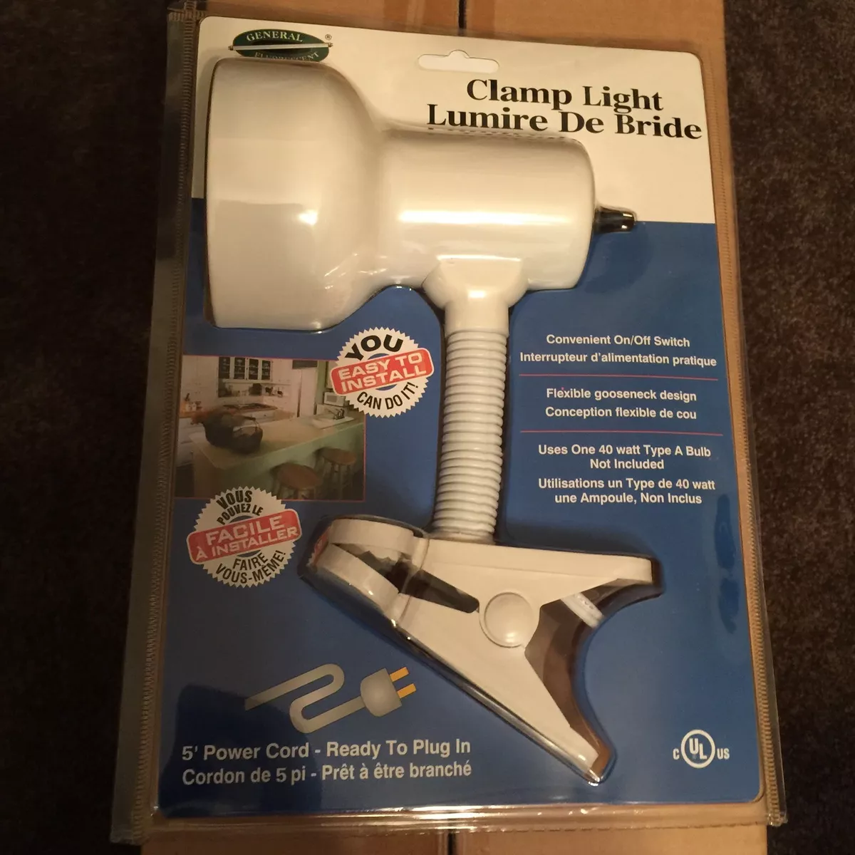 Clamp cheap shop light