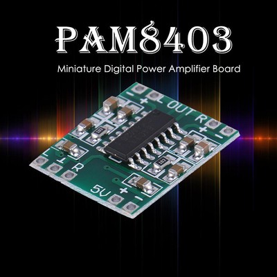 5/10pcs PAM8403 Super Mini Digital Amplifier Boards 2x3W Dual Channel Stereo