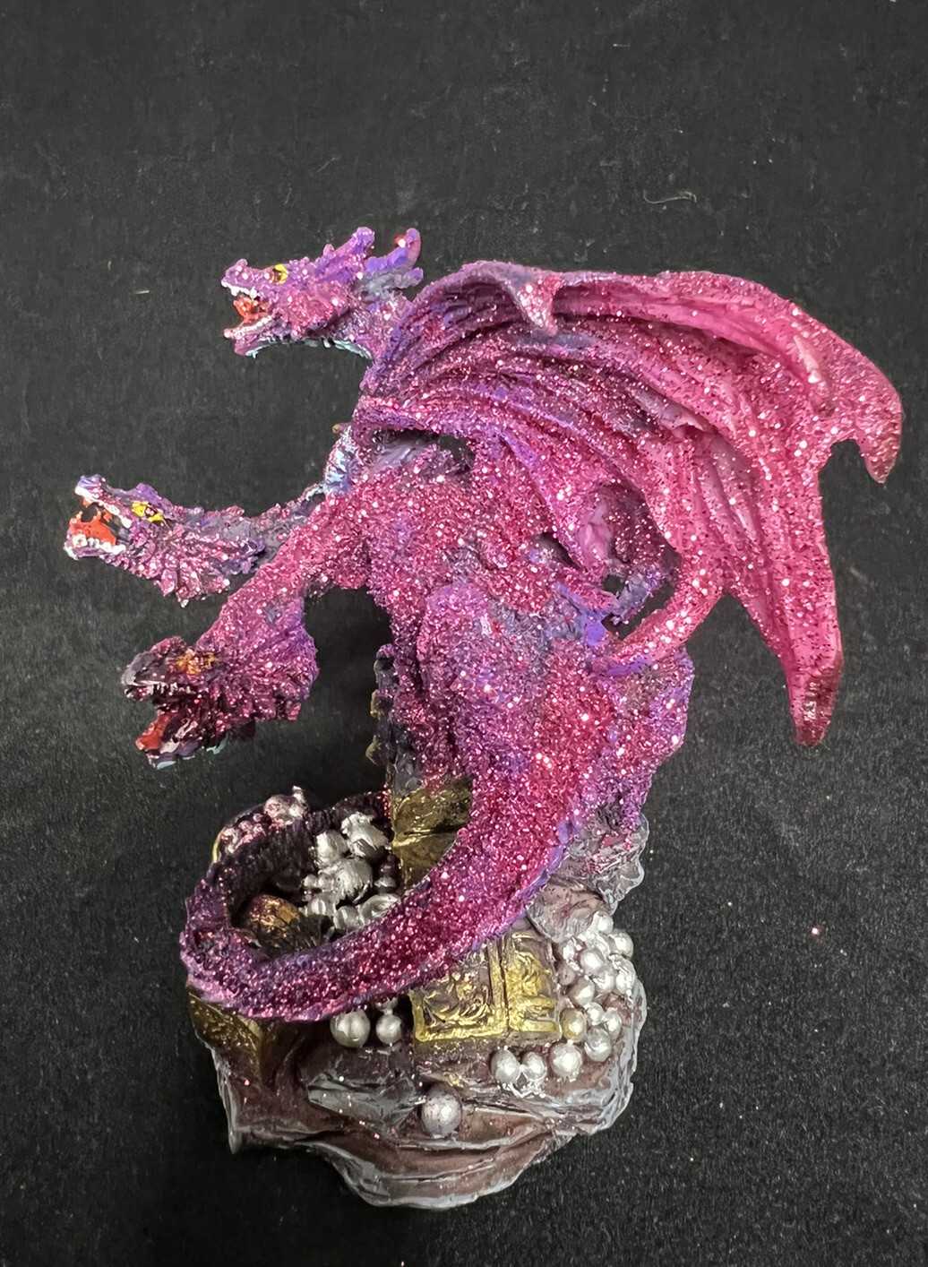 dragon figurine Pink three headed BrandNew Beautiful Statues 4 1/2H eBay