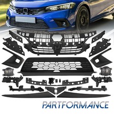 17pcs For Honda Civic Sedan 2022-2023 Grilleled Fog Lampheadlight Trimbracket