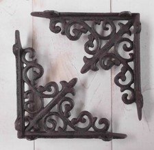 2 SCAFFALE CONSOLLE GHISA STILE ANTICO MENSOLE MENSOLE MENSOLA PARETE CONSOLL...