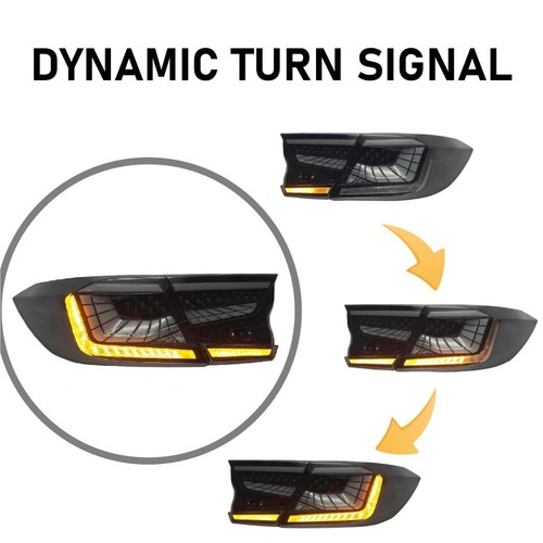 Fits 2018-2022 Honda Accord Sedan RGB LED Tail Lights Assembly w/ Animation - Picture 6 of 13