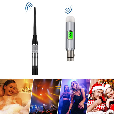 DMX512 XLR Sender Transmitter & Wiederaufladbar Empfänger für Bühnenlicht Show