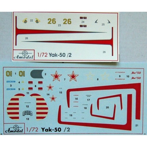 Amodel 7269-01 Scale airplane kit 1:72 Yakovlev Yak-50/50-2 sporting aircraft - Picture 6 of 9