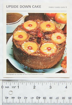 1967 Family Cakes Karte 9 Upside Down Cake