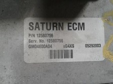 Módulo de control del motor usado (ECM) se adapta a: módulo de control electrónico Saturn Ion 2003