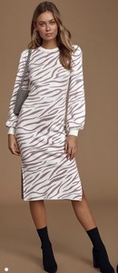 white midi sweater dress