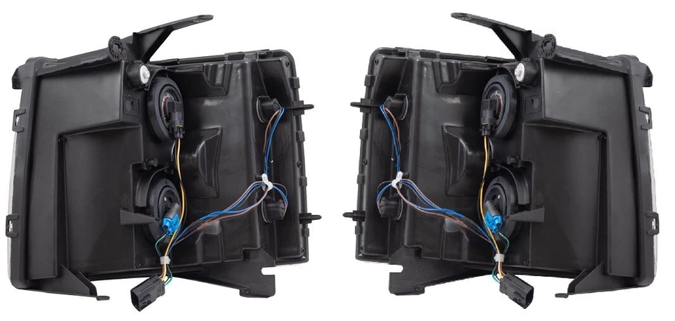 Juego de faros 2 piezas para Silverado 1500 07-14 Silverado 2500 3500 07-2013 Foto 2 de 4