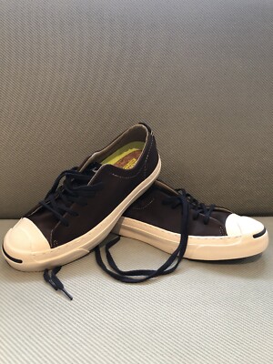 CONVERSE JACK PURCELL JP Ox Mens 4 Womens 5.5 Brown Leather Burnt