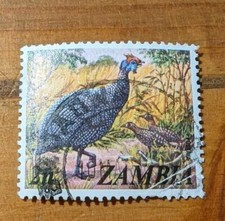 GM225 ZAMBIA SC# 136 1975 2N VINTAGE OLD BIRD USED STAMP