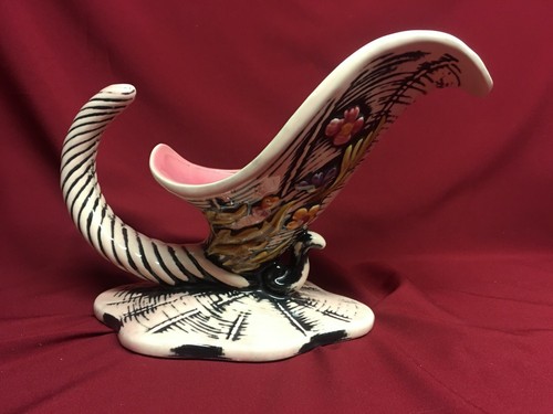 Vintage Blossom Flite Cornucopia Vase-Pink - Picture 6 of 8