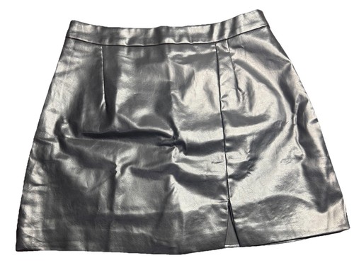 Coppia minigonne Pink Lily Diva Moment Vegan ecopelle TG M nero marrone nuove senza etichette - Foto 2 di 23