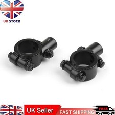 Moto Bike 1" HandleBar 10MM Thread Mirror Mount Holder Clamp Adaptor Blk T9