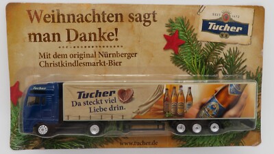 G GRELL HO 1/87 TRUCK SEMI TRAILER TRUCK MAN TGA TUCHER BEER BEER BOX