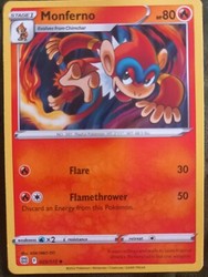 Monferno 025/172 Reverse Holo Brilliant Stars