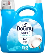 Downy Fabric Softener Liquid, Cool Cotton Scent, 140 Fl Oz, 190 Loads, Downy Fab